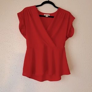 Red blouse